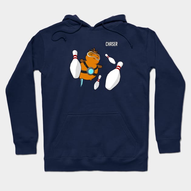 Chaser Bowling Ball - Katsuwatch Hoodie by dillongoo